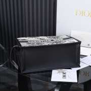 Uubags | Latte Multicolor Dior Zodiac Embroidery and Black Calfskin 36.5x28x17.5cm - 6