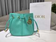 Uubags | Medium Dior Nolita Bag Cyan Calfskin 27x25x5cm - 1