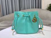 Uubags | Medium Dior Nolita Bag Cyan Calfskin 27x25x5cm - 6