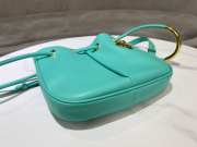 Uubags | Medium Dior Nolita Bag Cyan Calfskin 27x25x5cm - 5