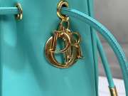 Uubags | Medium Dior Nolita Bag Cyan Calfskin 27x25x5cm - 2