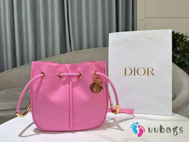 Uubags | Medium Dior Nolita Bag Pink Calfskin 27x25x5cm - 1