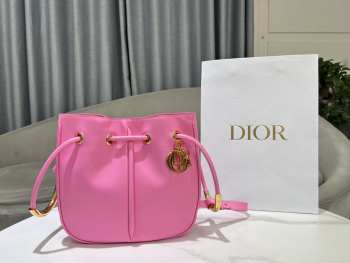 Uubags | Medium Dior Nolita Bag Pink Calfskin 27x25x5cm