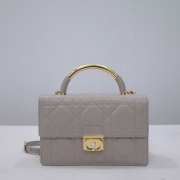 Uubags | Medium Dior Ange Bag Grey Macrocannage Calfskin 25x16x8cm - 1