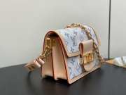 Uubags | Louis Vuitton M24841 Mini Dauphine Multicolor Beige and Monogram Flowers Bag 20x15x9cm   - 5