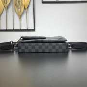 Uubags | Louis Vuitton N40519 New Trio Messenger Damier Graphite coated canvas bag 25x18.5x7cm - 6