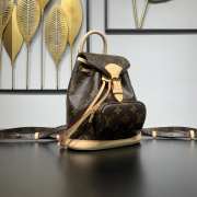 Uubags | Louis Vuitton Montsouris Mini Vintage Backpack M51137 Brown 24x25x12cm - 5