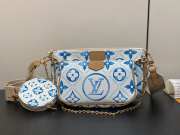 Uubags | Louis Vuitton M25374 Multi Pochette Accessoires Bag In Lagoon Blue 24x13.5x4cm - 4