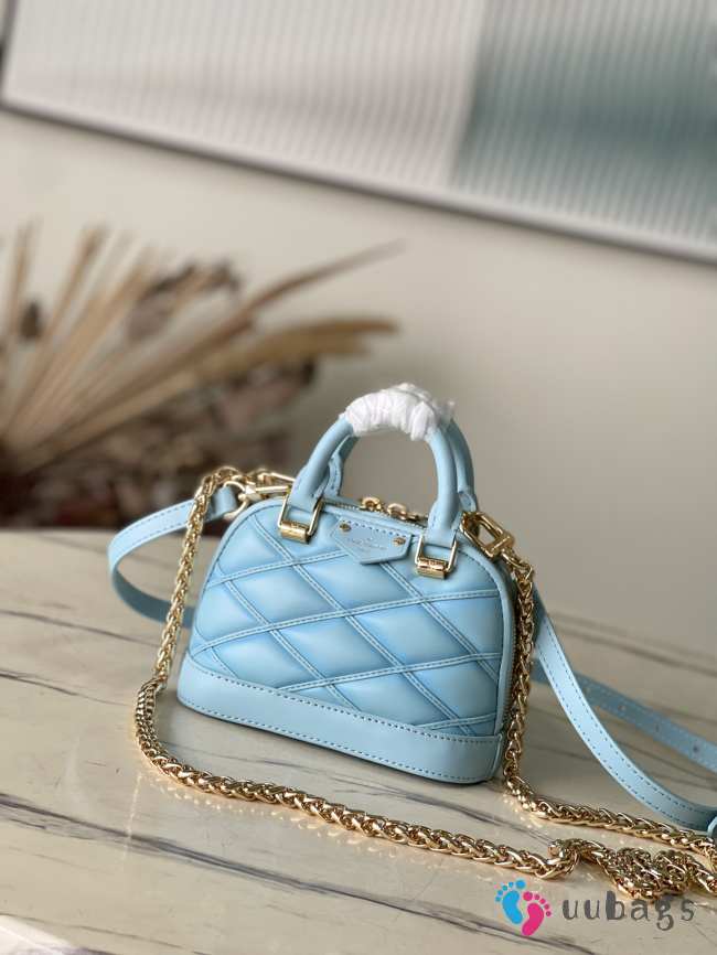 Uubags | Louis Vuitton M83049 Nano Alma Bag In Lagoon Blue 18x12x8cm - 1