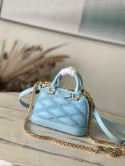 Uubags | Louis Vuitton M83049 Nano Alma Bag In Lagoon Blue 18x12x8cm - 1