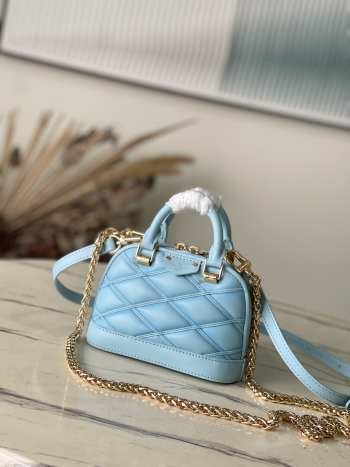 Uubags | Louis Vuitton M83049 Nano Alma Bag In Lagoon Blue 18x12x8cm