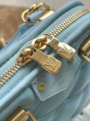 Uubags | Louis Vuitton M83049 Nano Alma Bag In Lagoon Blue 18x12x8cm - 4