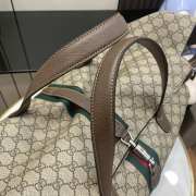 Uubags | Gucci Jackie 1961 Large Duffle Beige and ebony GG Supreme Tender canvas Bag 45x45x21cm - 2