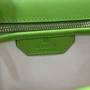 Uubags | Gucci Bamboo 1947 Rosso Ancora green patent leather 15x21x7cm - 2