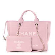 Uubags | Chanel Deauville 22A tote bag in light pink 32cm - 1