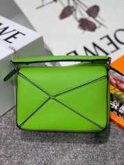 Uubags | Loewe Puzzle Nano Leather Bag in Green 18x7.5x12cm - 3