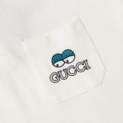 Uubags | Gucci piquet polo white shirt with double G for men - 6