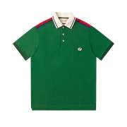 Uubags | Gucci green heavy cotton jersey polo with Interlocking G blue and red Web - 1