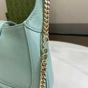 Uubags | Gucci Jackie Notte mini bag in pastel green patent leather 19.5x18x3.5cm - 2