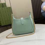 Uubags | Gucci Jackie Notte mini bag in pastel green patent leather 19.5x18x3.5cm - 4