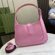 Uubags | Gucci Jackie mini bag in pink patent leather 27.5x19x4cm - 4