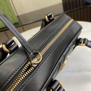 Uubags | Gucci GG Marmont Small Top Handle Bag In Black 25.5x15.5x6.5cm - 4