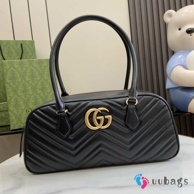 Uubags | Gucci GG Marmont Medium Top Handle Bag In Black 35.5x16.5x7cm - 1