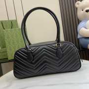 Uubags | Gucci GG Marmont Medium Top Handle Bag In Black 35.5x16.5x7cm - 5