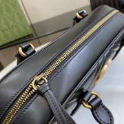 Uubags | Gucci GG Marmont Medium Top Handle Bag In Black 35.5x16.5x7cm - 3