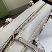 Uubags | Gucci GG Marmont Medium Top Handle Bag In Light Grey 35.5x16.5x7cm - 5