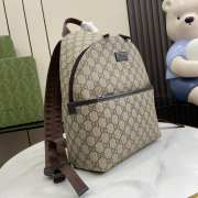 Uubags | Gucci beige and ebony GG Supreme canvas backpack 25x32x11cm - 5