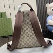 Uubags | Gucci beige and ebony GG Supreme canvas backpack 25x32x11cm - 2