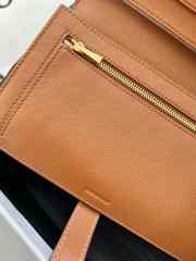 Uubags | Celine Strap Wallet In Triomphe Canvas And Lambskin Tan 14x11x2cm - 3