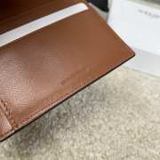 Uubags | Celine Small Strap Wallet In Triomphe Canvas And Lambskin Tan 10.5x9x2cm - 5