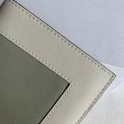 Uubags | Celine Wallet In Green/Grey Lambskin Leather 14x2x10.5cm - 3