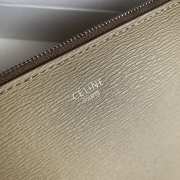 Uubags | Celine Large Zipped Wallet In Grained Calfskin Green 19x10x2cm - 4