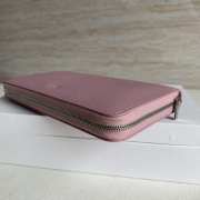 Uubags | Celine Large Zipped Wallet In Grained Calfskin Purple 19x10x2cm - 6