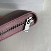 Uubags | Celine Large Zipped Wallet In Grained Calfskin Purple 19x10x2cm - 3