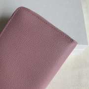 Uubags | Celine Large Zipped Wallet In Grained Calfskin Purple 19x10x2cm - 5