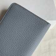 Uubags | Celine Large Zipped Wallet In Grained Calfskin Grey 19x10x2cm - 6