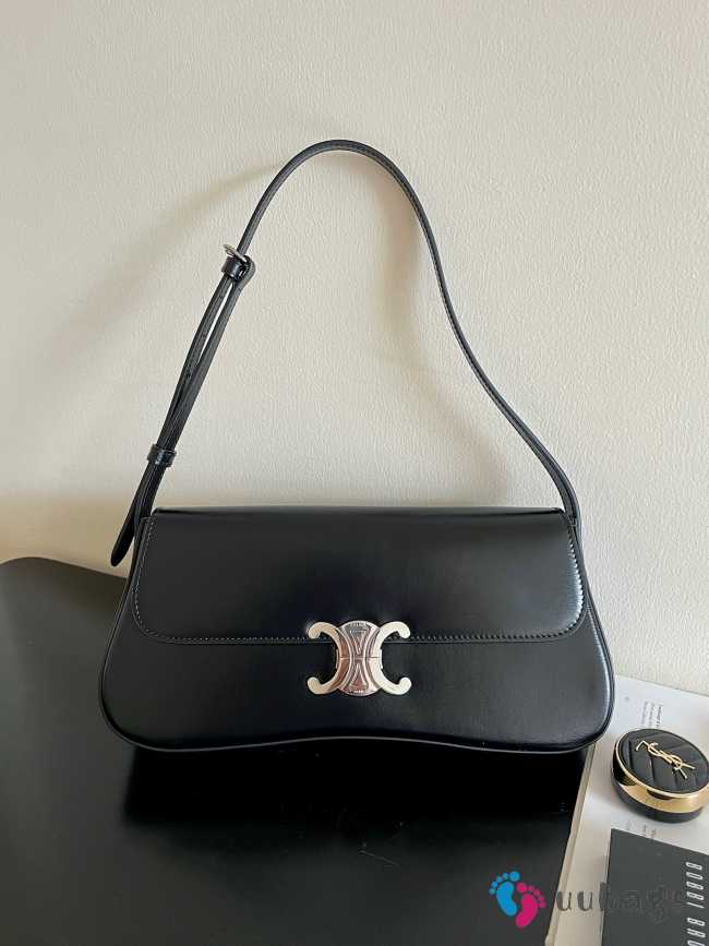 Uubags | Celine Lola Black Bag In Shiny Calfskin 28x12x5cm - 1