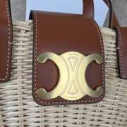 Uubags | Celine Teen Couffin In Wicker And Natural Calfskin Natural/Tan 32x14x7cm - 5