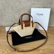 Uubags | Celine Teen Couffin In Wicker And Natural Calfskin Natural/Tan 32x14x7cm - 3