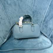 Uubags | Miu Miu Arcadie leather bag in blue 10.5x22x7.5cm - 3