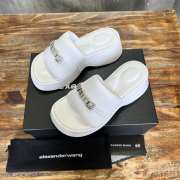 Uubags | Alexander Wang Slides In White 4cm/8cm - 1