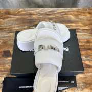 Uubags | Alexander Wang Slides In White 4cm/8cm - 6