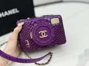 Uubags | Chanel AS4817 Camera Bag In Purple 11.5x16x6cm - 4