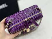 Uubags | Chanel AS4817 Camera Bag In Purple 11.5x16x6cm - 6