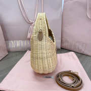 Uubags | Miu Miu Wander Wicker Hobo Bag 17x20x6cm - 4