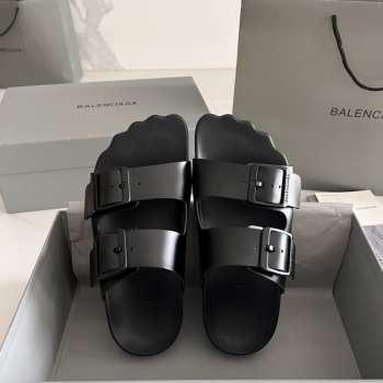 Uubags | Balenciaga Sunday buckled sandals in black 